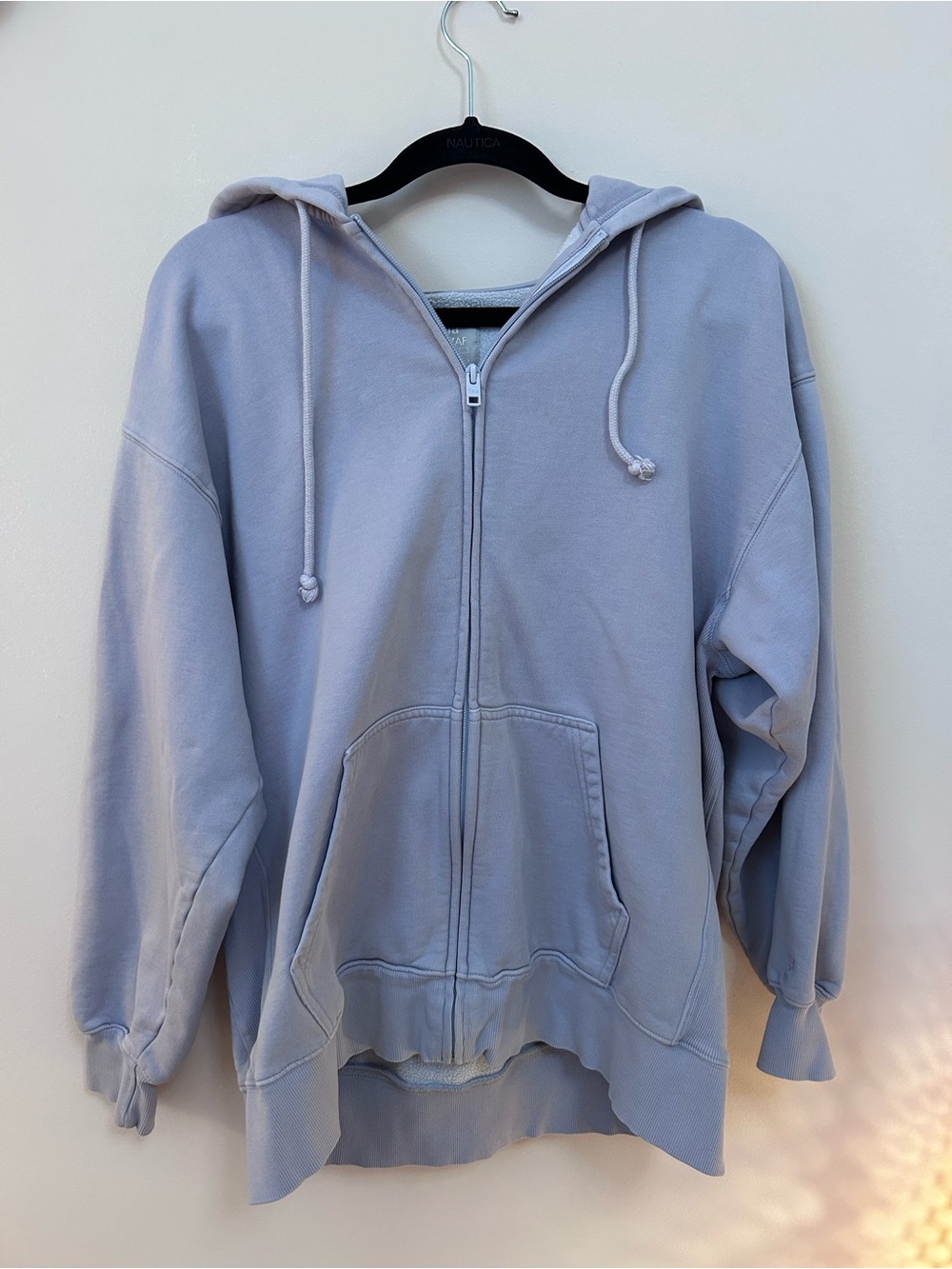 TNA Dusty Lavender Oversized Full-Zip Hoodie